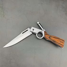 Tactical Folding Knife - Stainless Steel Blade with Ergonomic Handle (zygjsm-2: stainless steel)